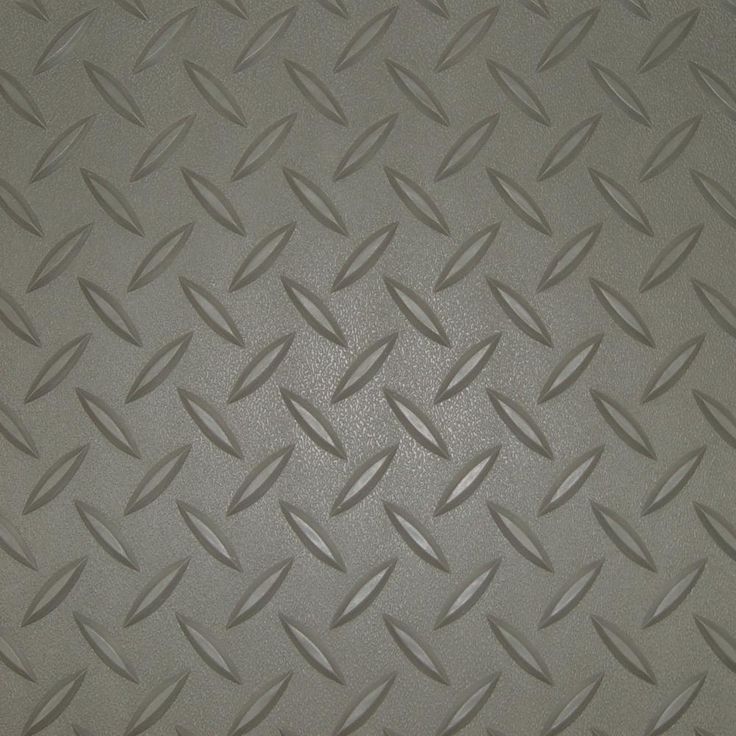 Diamond Deck 7.5 ft. x 10 ft. Pewter Textured PVC Floor Mat