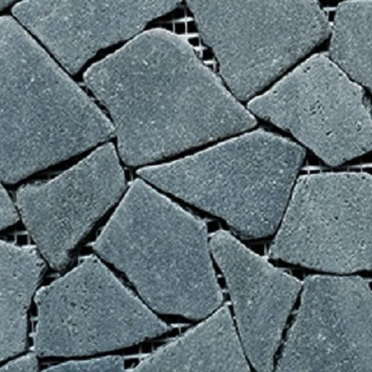 Rainforest Black Stone Mosaic Pebble Floor and Wall Tile 12