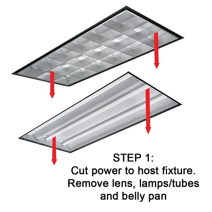 Commercial Electric 2 ft. x 4 ft. 100-Watt Equivalent Integrated LED White Troffer Light Kit Retrofit 5500 Lumen 4000K Bright White (4-Pack)