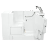 Gelcoat Value Series 52in. x 32in. Right Hand Touch Control Walk-In Whirlpool Bathtub with Outward Opening Door in White - Super Arbor