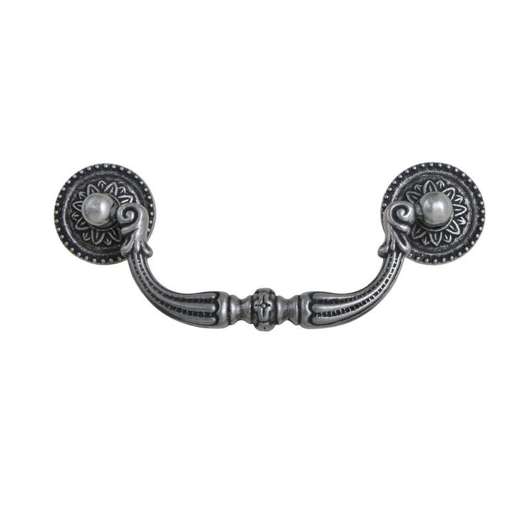 Utopia Alley Tipton Drop Cabinet Center-to-Center Pull, Antique Iron, 3.8