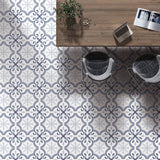 Merola Tile Lacour Artic Encaustic 9-3/4 in. x 9-3/4 in. Porcelain Floor and Wall Tile (11.11 sq. ft. / case)