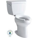 Highline Classic Comfort Height 2-piece 1.0 GPF Single Flush Elongated Toilet in White, Seat Not Included - Super Arbor
