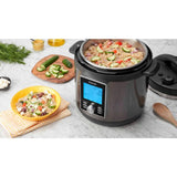 LUX LCD 6 qt. Black Electric Multi-Cooker