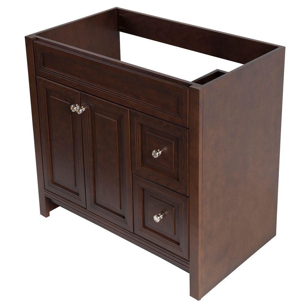 Brinkhill 36 in. W x 34 in. H x 22 in. D Bath Vanity Cabinet Only in Cognac - Super Arbor