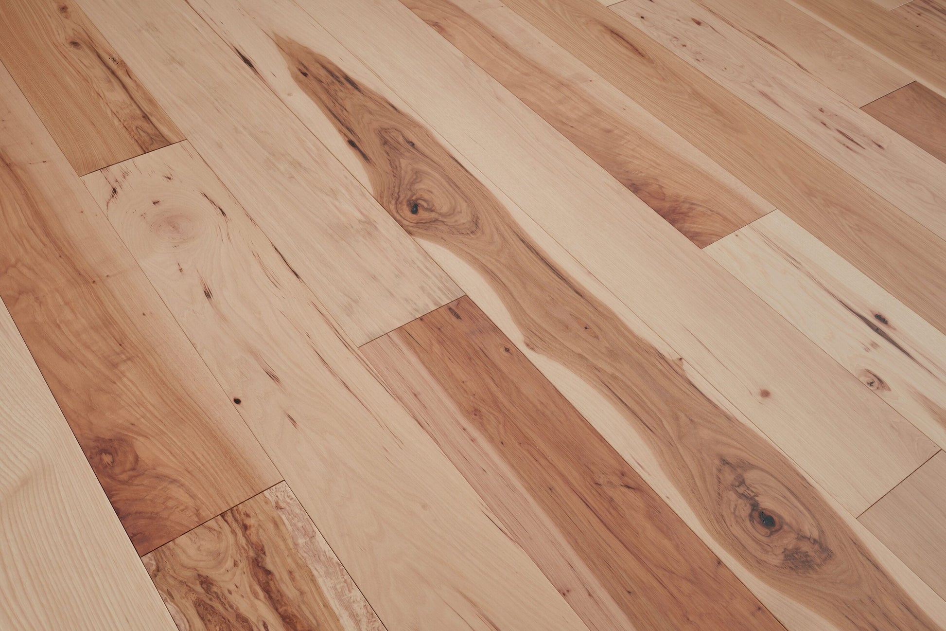 Bruce Hickory Natural hardwood flooring — color and finish detail