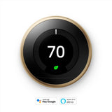 Nest Learning Thermostat 3rd Gen in Brass (2-Pack) - Super Arbor