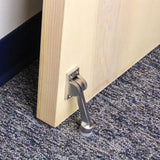 Satin Chrome Commercial Grade Kick Down Doorstop