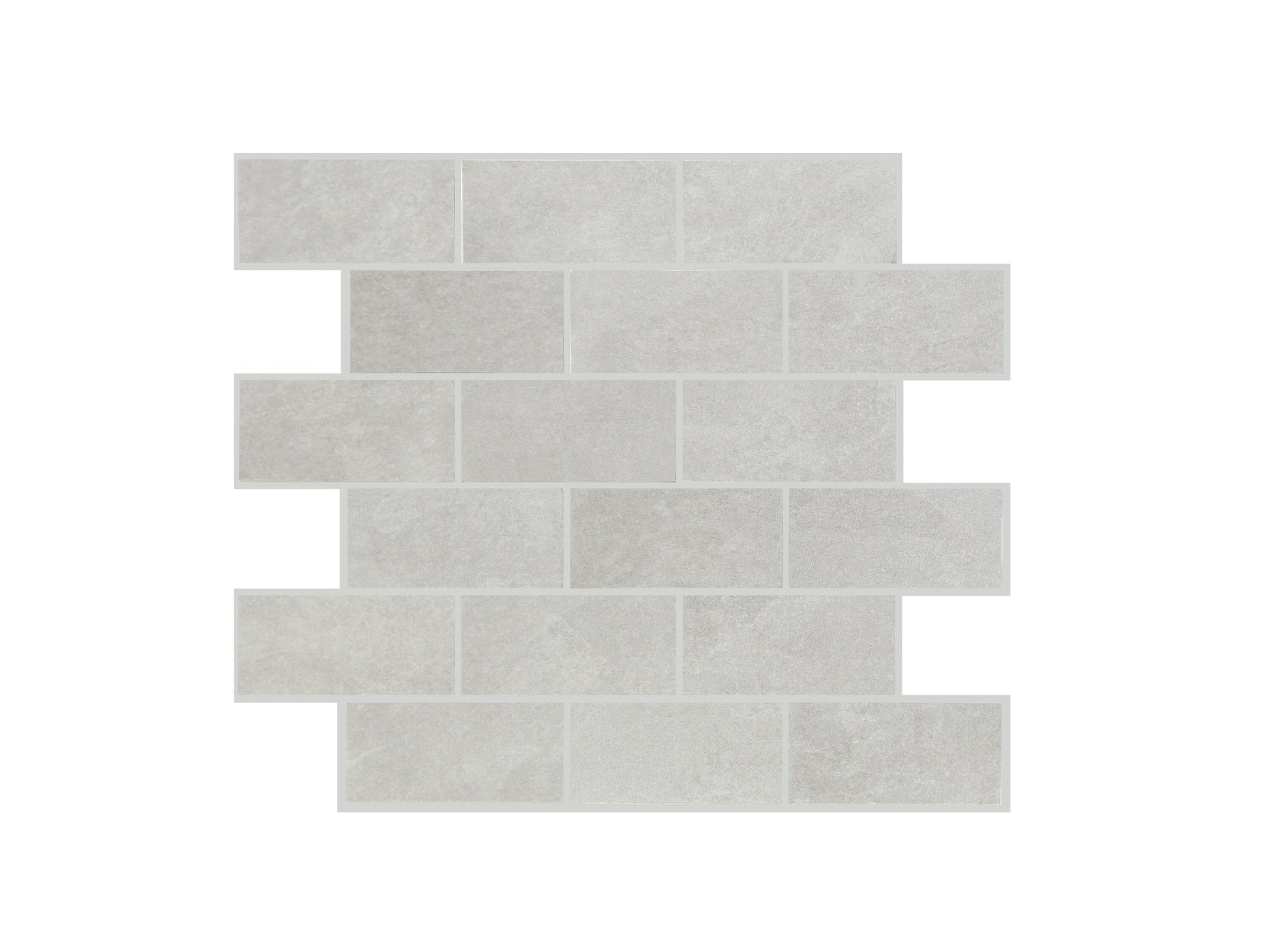 Satori Dove Grey 12-in x 12-in Matte Porcelain Mosaic Floor and Wall Tile product image