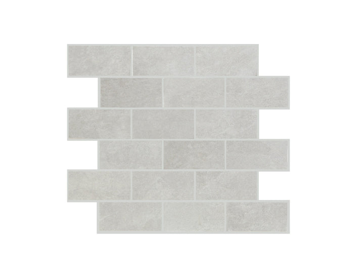Satori Dove Grey 12-in x 12-in Matte Porcelain Mosaic Floor and Wall Tile product image