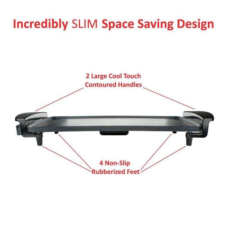 27 sq. in. Black Nonstick Electric Griddle with Drip Pan