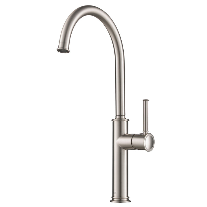 Kraus Sellette Spot-Free all-Brite Stainless Steel Single-Handle Bar/Prep Kitchen Faucet, 16.5 in Height
