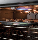 GE 5.3 cu. ft. Slide-In Gas Range with Steam-Cleaning Oven in Stainless Steel