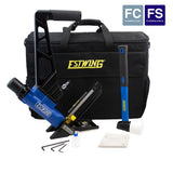 Pneumatic 2-in-1 15.5-Gauge and 16-Gauge 2 in. Flooring Nailer and Stapler with Bag - Super Arbor