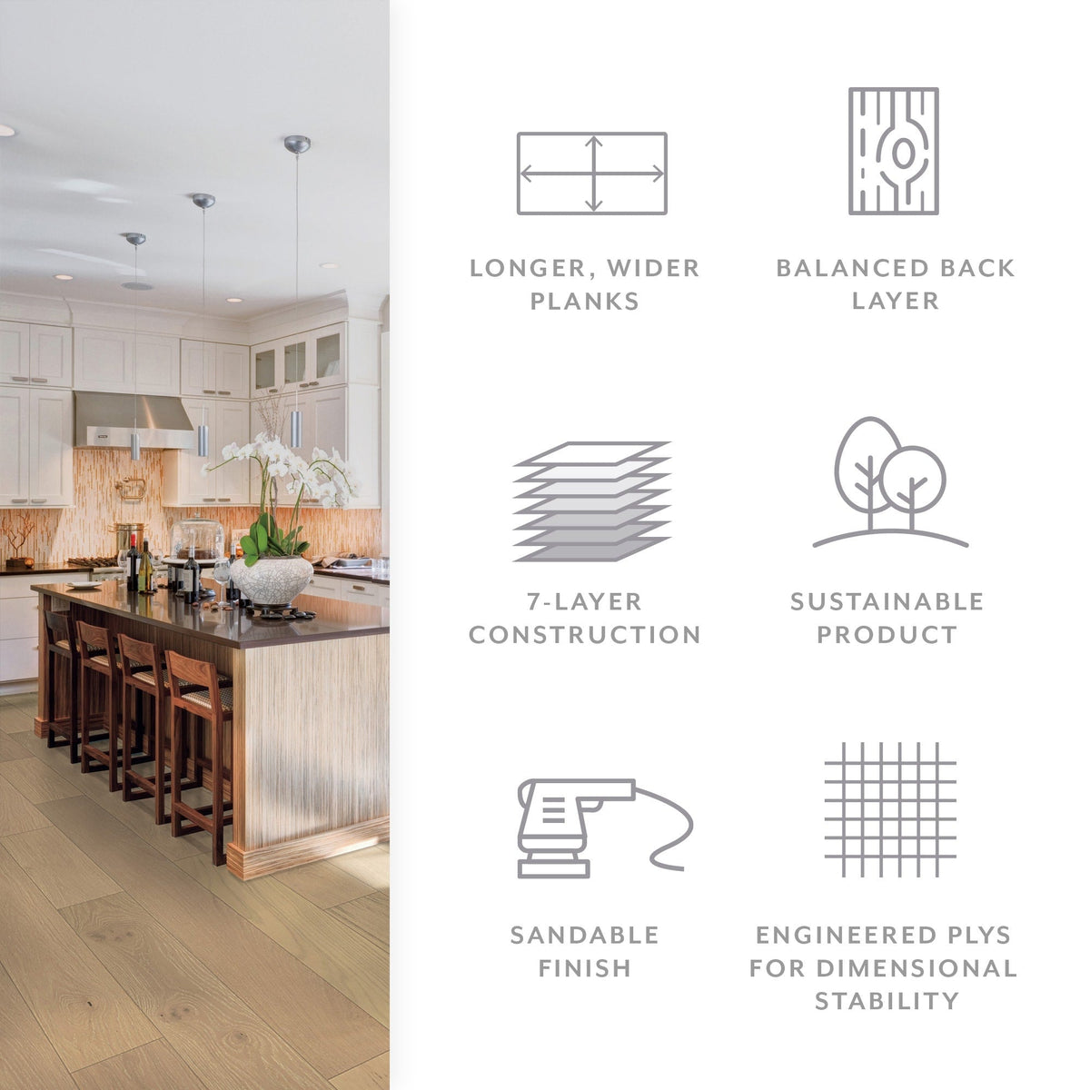 Element Flooring European white oak Greenwood hardwood flooring — color and finish detail