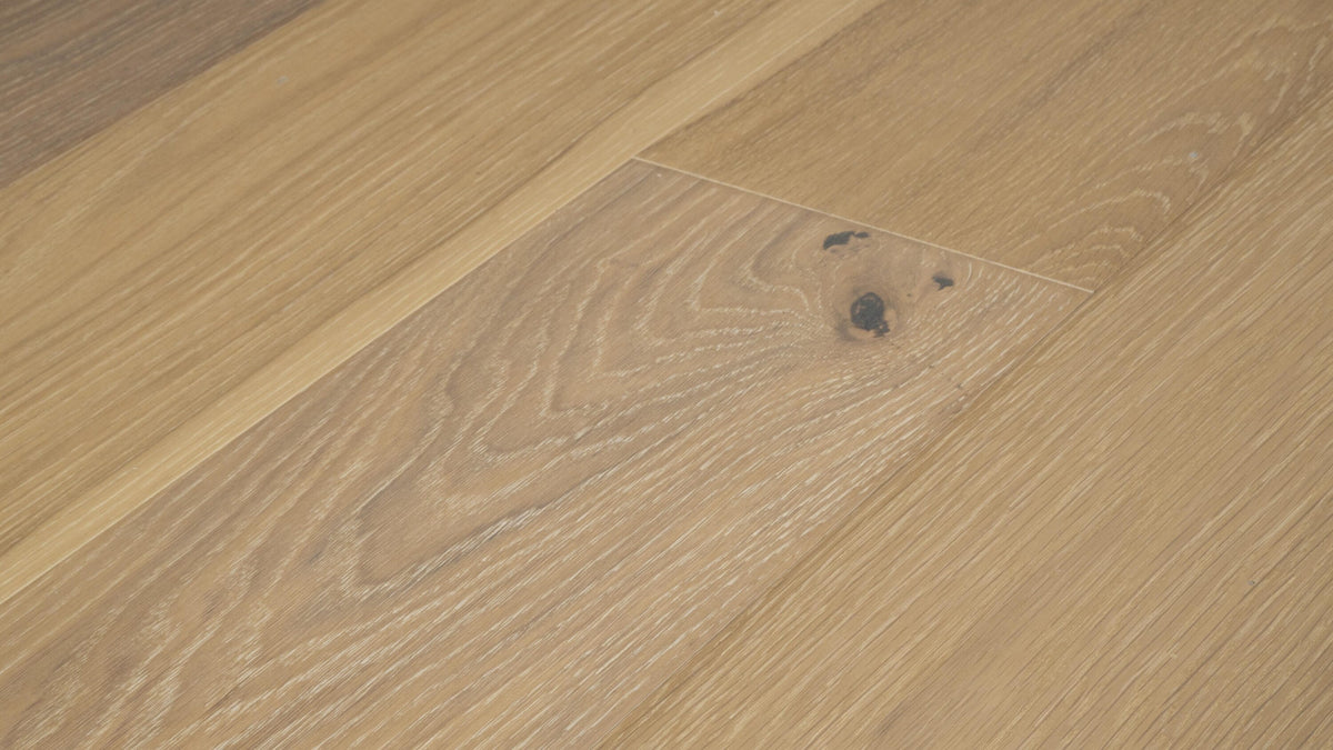 Element Flooring European white oak Greenwood hardwood flooring — carton and plank detail