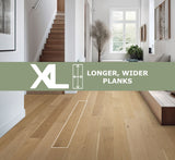 Element Flooring European white oak Wateree hardwood flooring — installed room view