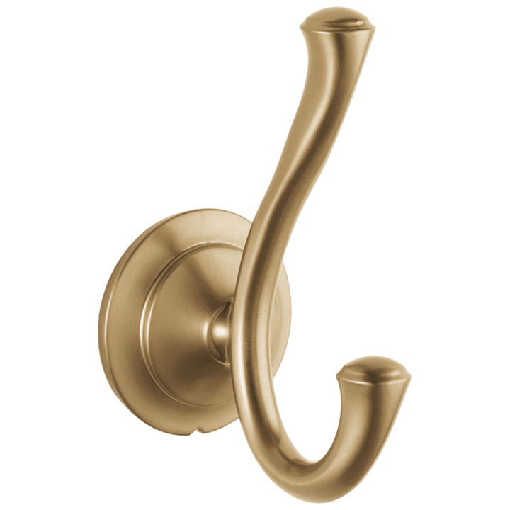Delta Linden 2-Hook Champagne Bronze Towel Hook
