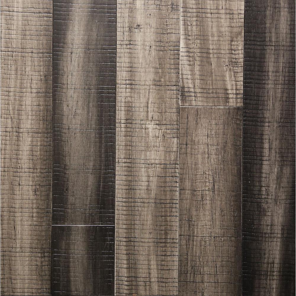 Islander Charcoal .33 in. Thick x 5.12 in. Wide x 36.22 in. Length Engineered Rigid Core Bamboo Flooring (10.3 sq. ft. / case) - Super Arbor