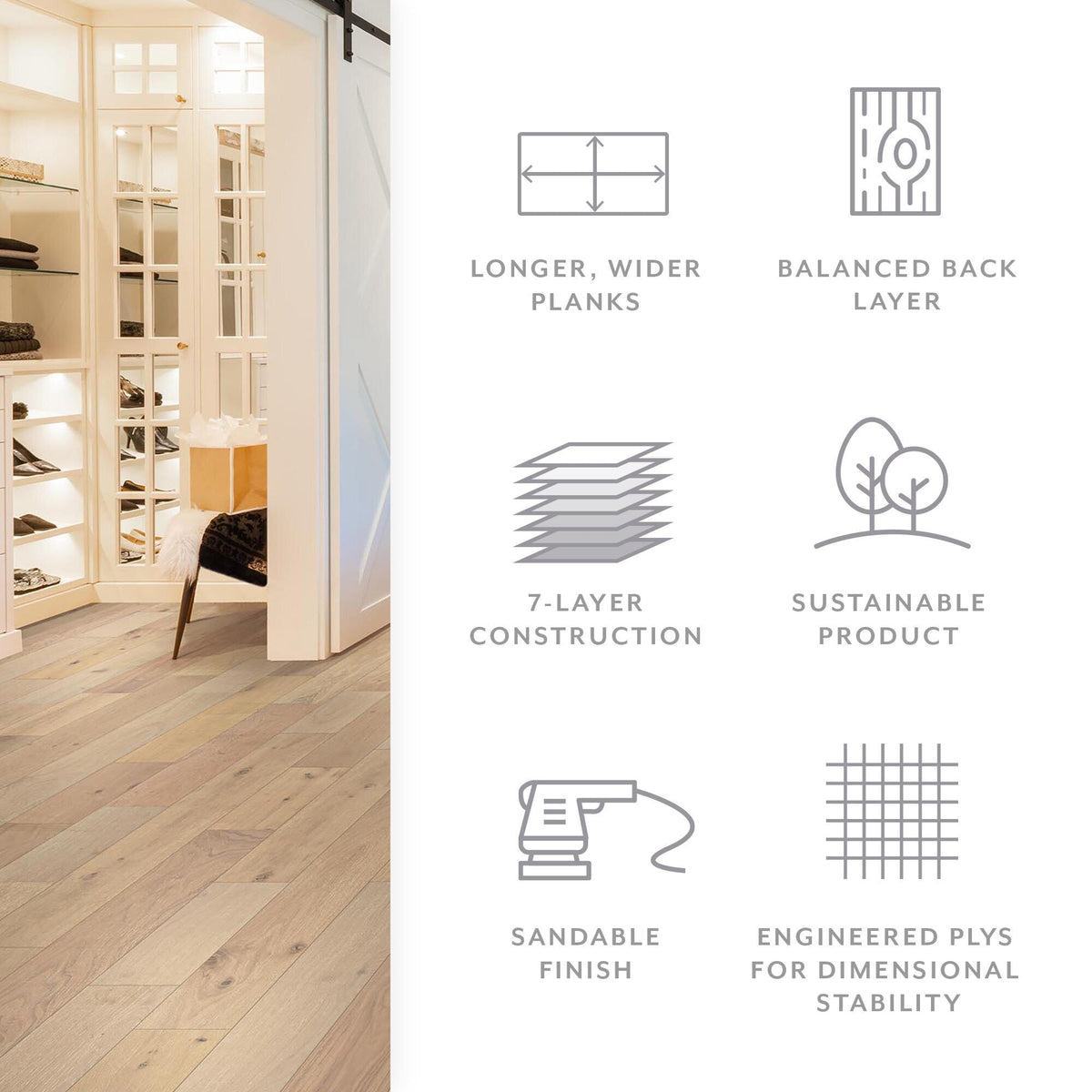 Element Flooring Oak Alsip hardwood flooring — color and finish detail