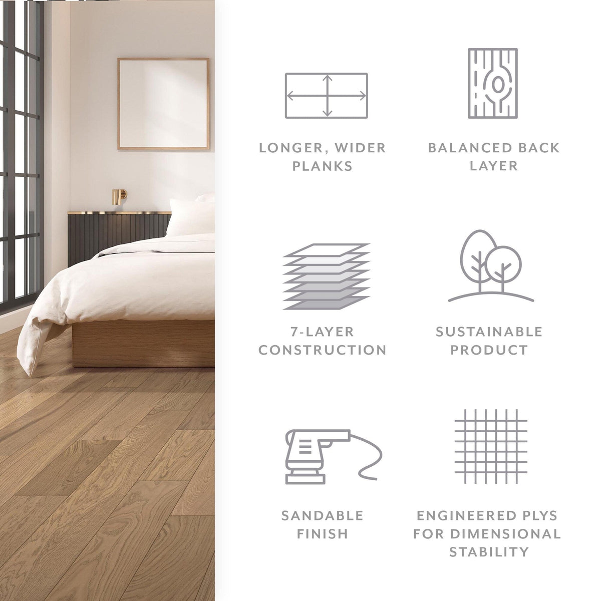 Element Flooring European white oak Parson hardwood flooring — color and finish detail