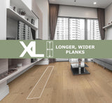 Element Flooring European white oak Nairn hardwood flooring — installed room view