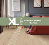 Element Flooring European white oak Gillen hardwood flooring — installed room view
