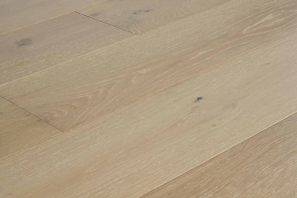 Element Flooring European white oak Gillen hardwood flooring — carton and plank detail