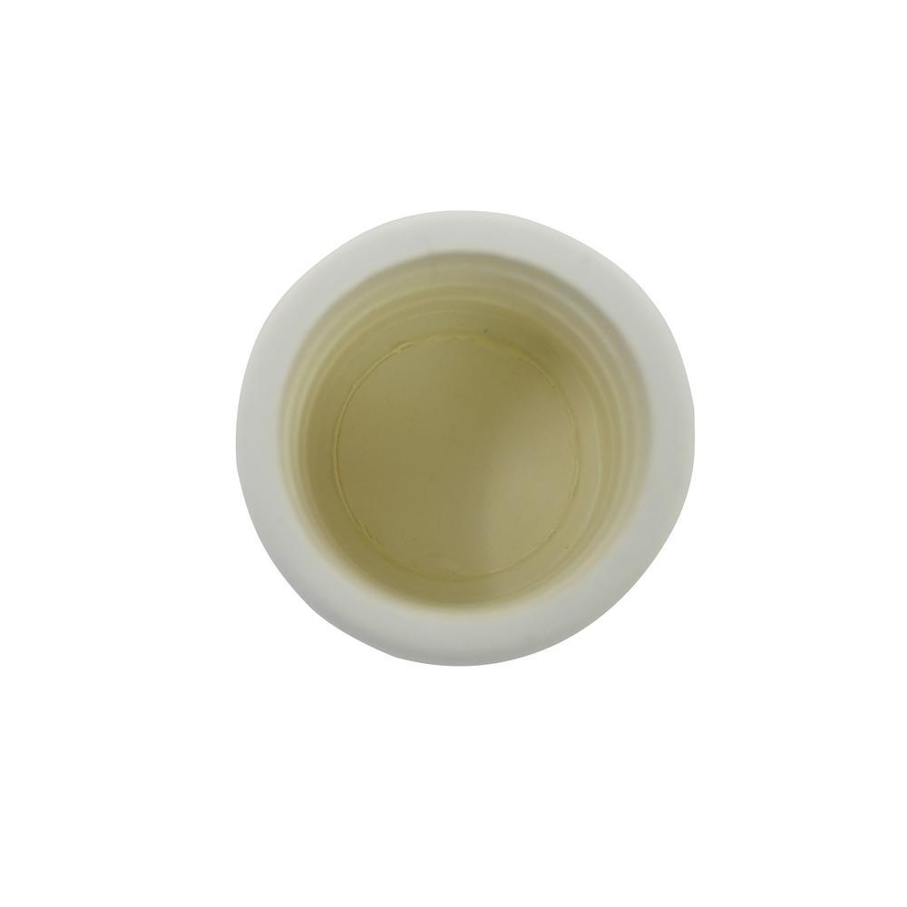1-1/2 in. Off-White Rubber Leg Tips (2 per Pack) - Super Arbor