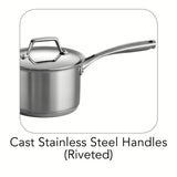 Gourmet Prima 2 qt. Stainless Steel Sauce Pan with Lid