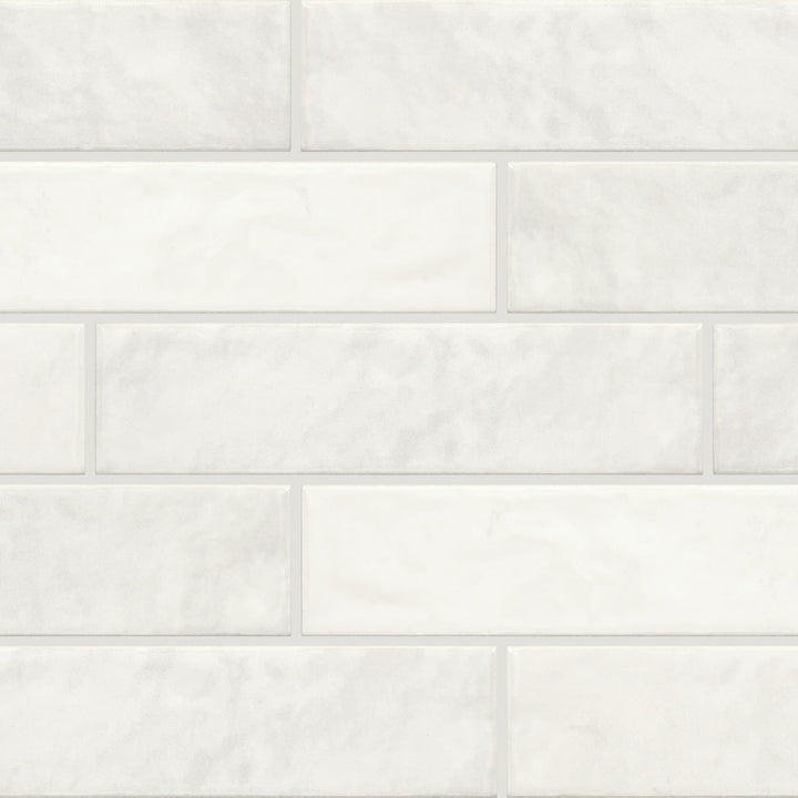 Daltile Vistaframe Relic White 2-in x 8-in Glossy Ceramic Subway Wall Tile product image