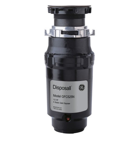 GE 1/2 HP Continuous Feed Garbage Disposal, Model GFC525N