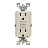 15 Amp Self-Test SmartlockPro Slim GFCI Duplex Outlet, White (3-Pack) - Super Arbor