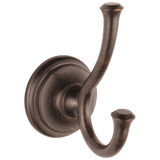 Delta Cassidy 2-Hook Venetian Bronze Towel Hook