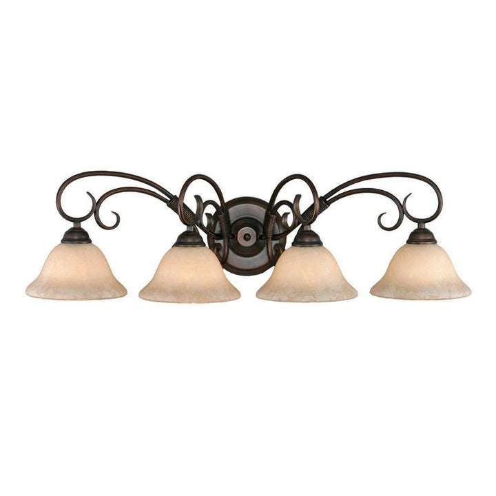 Homestead Collection 4-Light Rubbed Bronze Bath Vanity Light