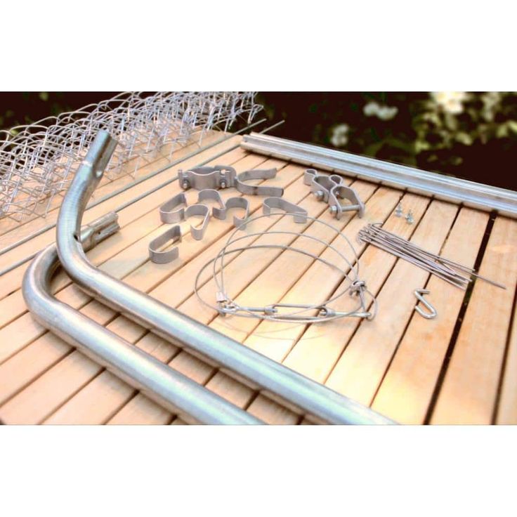 Everbilt Expandable Chain Link 6 ft. W x 4 ft. H Galvanized Steel Fence Gate Kit