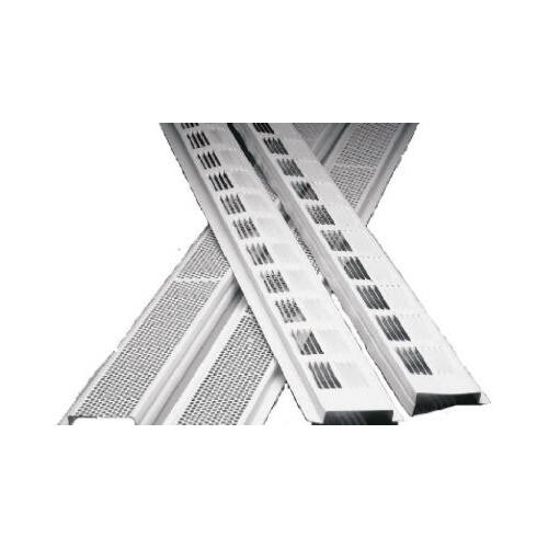 Air Vent Continuous Soffit Louvered Aluminum Retrofit Vent White