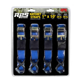1 in. x 10 ft. Ratchet Strap (4-Pack)