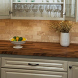 Sparrow Peak Saman 10-ft Natural Straight Butcher Block Saman Kitchen Countertop