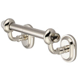 Glass Series Double Post Toilet Paper Holder in Triple Plated Chrome - Super Arbor