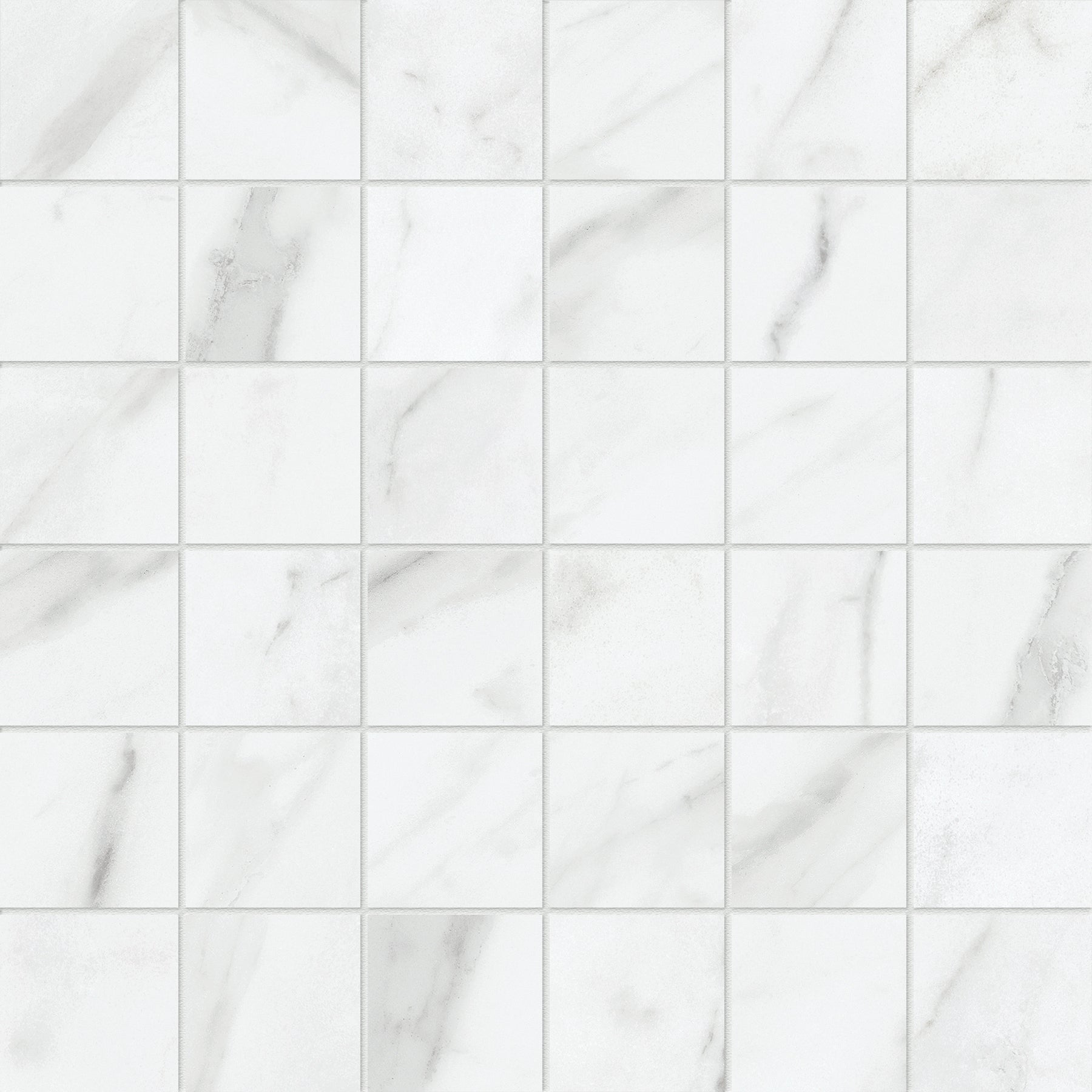 Satori Altezza Carrara 12-in x 12-in Matte Porcelain Marble look Mosaic Wall Tile product image