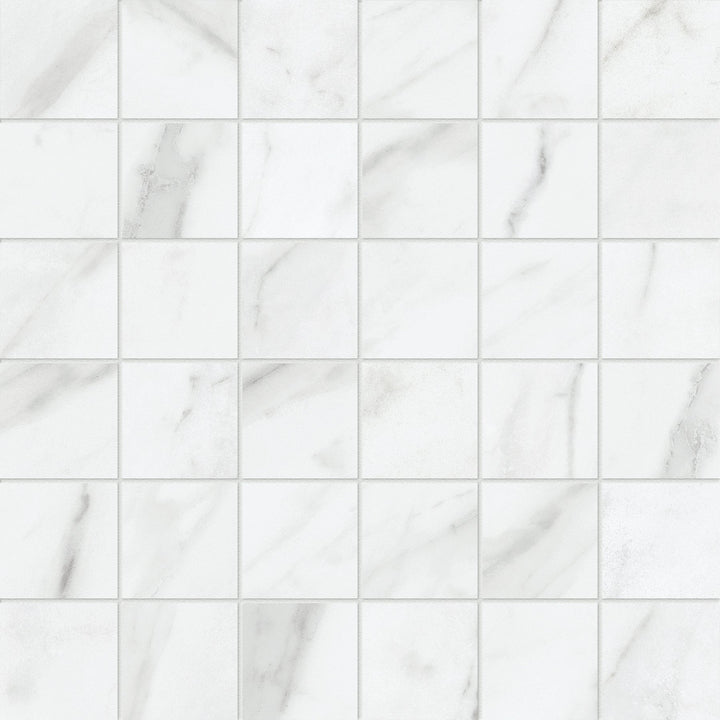 Satori Altezza Carrara 12-in x 12-in Matte Porcelain Marble look Mosaic Wall Tile product image