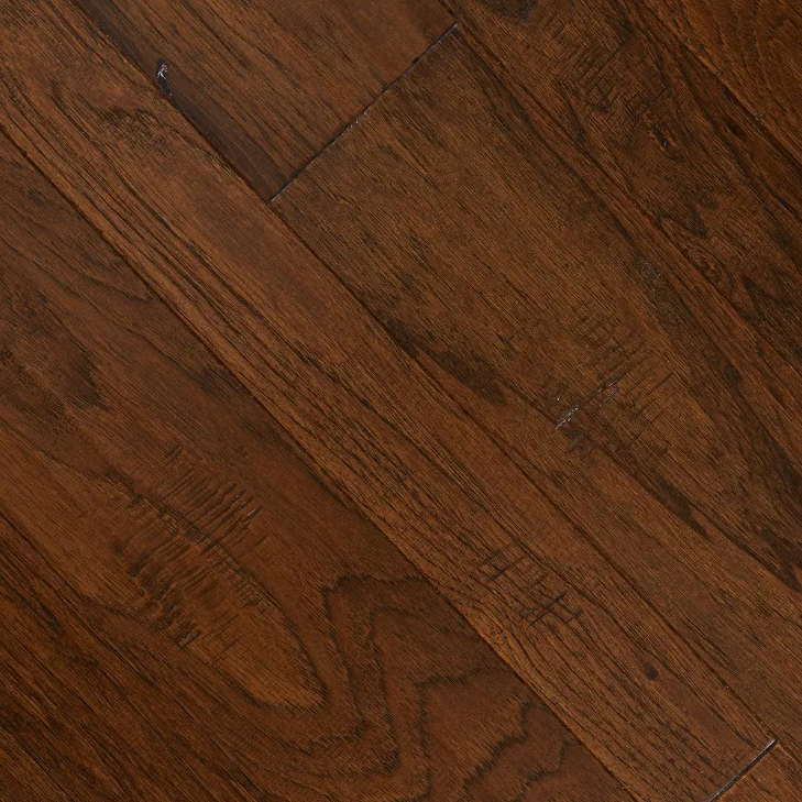 Distressed Barrett Hickory 3/8 in.T x 3-1/2 in. 6-1/2 in. W Varying Length Click Lock Hardwood Floor (26.25 sq.ft./case)