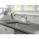 Delta Kessler Chrome 1-Handle Deck-Mount Pull-Out Handle Kitchen Faucet (Deck Plate Included)
