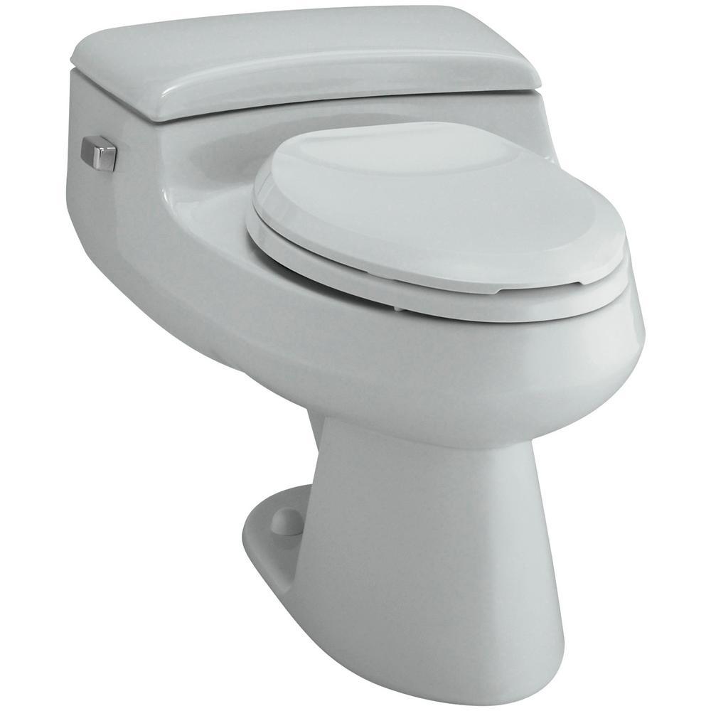 San Raphael Comfort Height 1-piece 1 GPF Single Flush Elongated Toilet in Sandbar, Seat Included - Super Arbor
