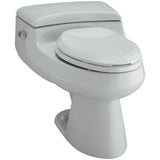 San Raphael Comfort Height 1-piece 1 GPF Single Flush Elongated Toilet in Black, Seat Included - Super Arbor