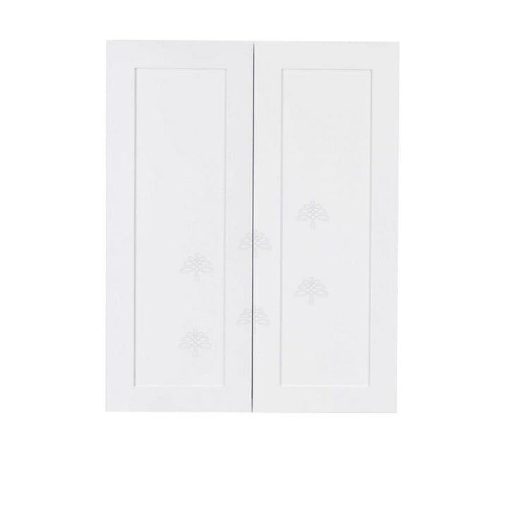 Lancaster Shaker Assembled 30x42x12 in. Wall Cabinet with 2 Doors 3 Shelves in White - Super Arbor