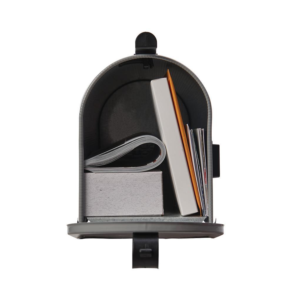 Grayson Medium, Steel, Post Mount Mailbox - Super Arbor
