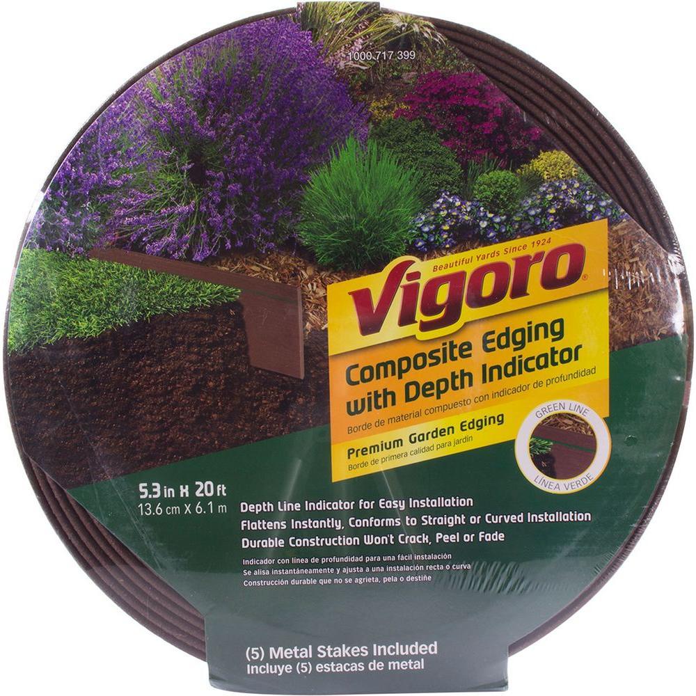 20 ft. Premium Brown Composite Edging - Super Arbor