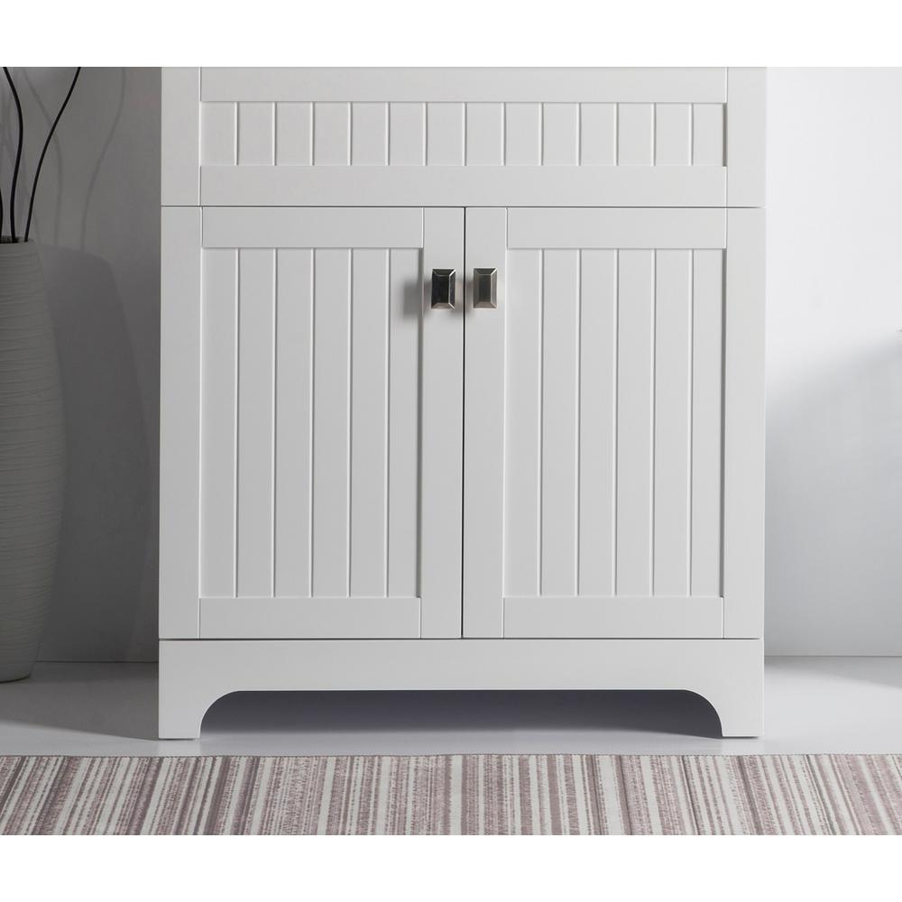 30 in. W x 21.6 in. D x 33.5 in. H Bath Vanity Cabinet Only in White - Super Arbor